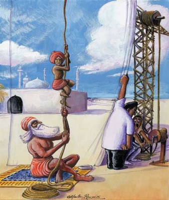 Martin Rowson's drawing for Unmasked