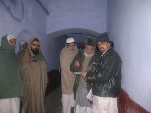 Students and teachers at the Darul Uloom madrassa