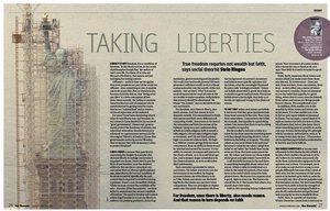 Stein Ringen's spread from New Humanist, January/February 2008