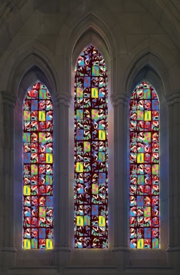 Stained glass with dildo