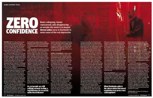 Steven Lukes' spread from New Humanist, Sep/Oct 2008