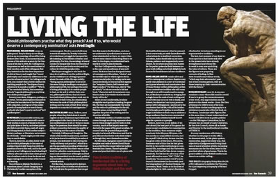 Fred Inglis' page from New Humanist, Nov/Dec 2009