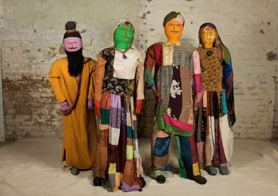 Nek Chand statutes from the Museum of Everything