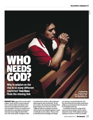 Page from Who needs God? by Tom Rees