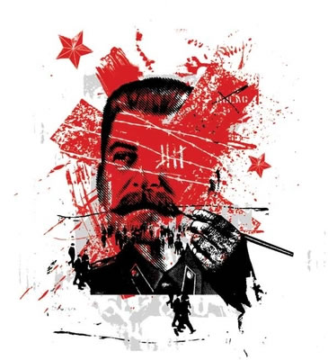 Gary Neill's Stalin illustration for New Humanist, Jan/Feb '10