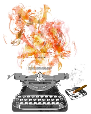 Gary Neill illustration for HL Mencken