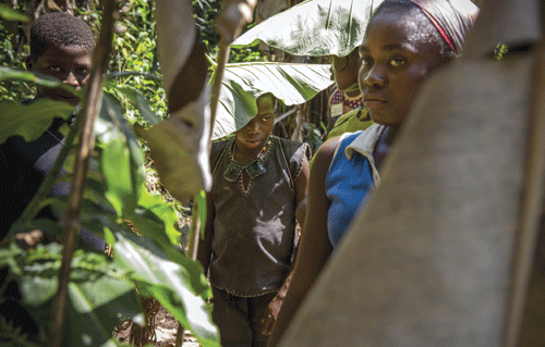 Villagers near Bossangoa hide from the Seleka militia. Photo by William Daniels/Panos Photo by William Daniels/Panos