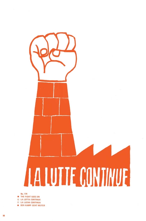 'The struggle continues': poster from Paris '68