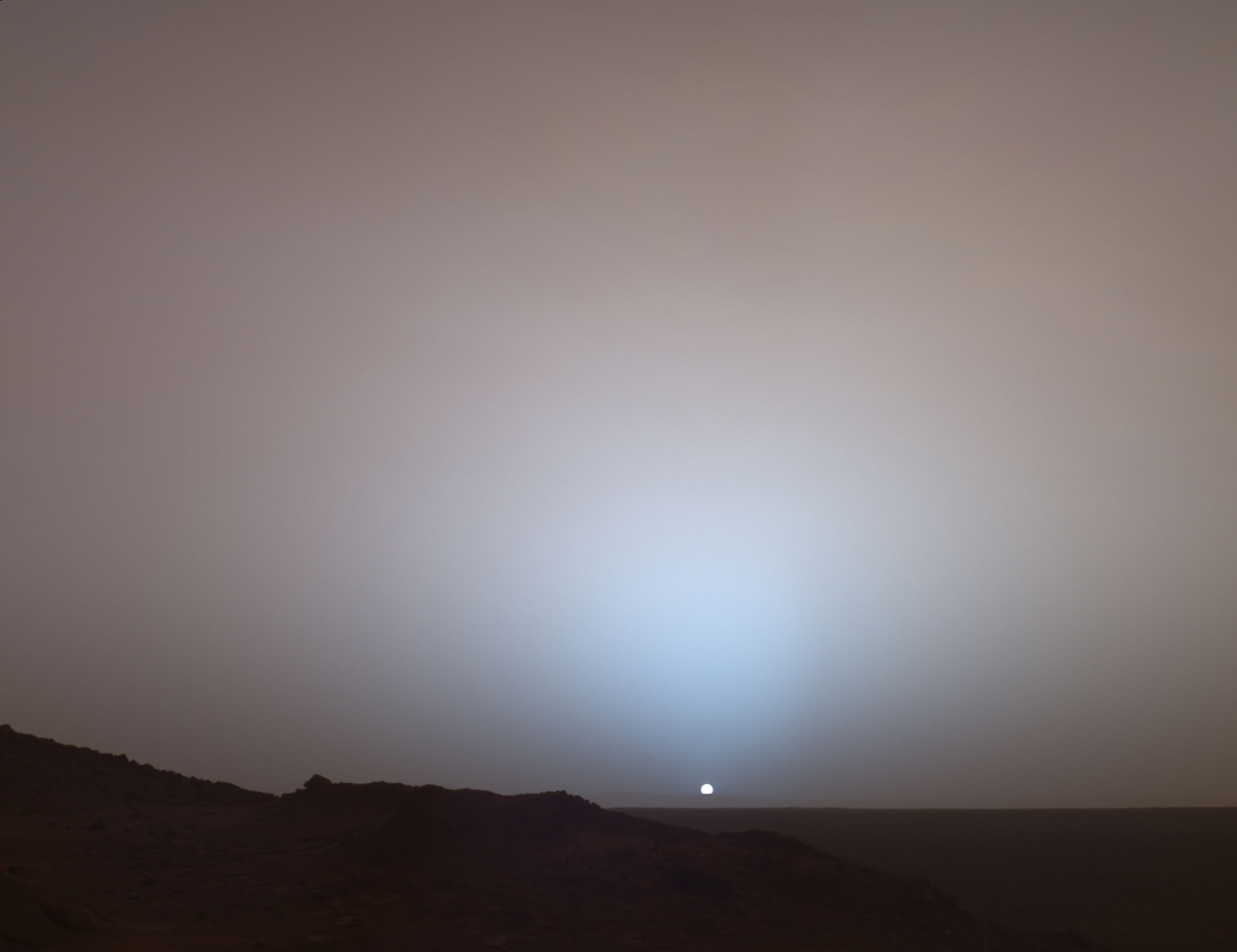 Mars sunset