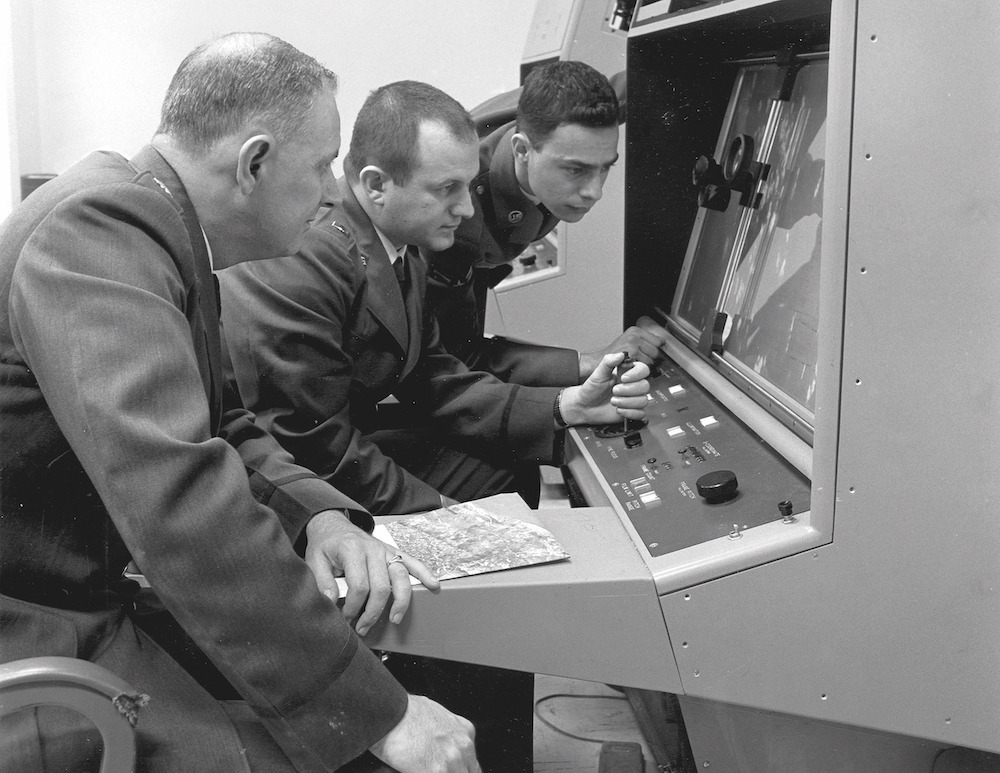 Interpreting a reconnaissance photo during the Cuban missile crisis