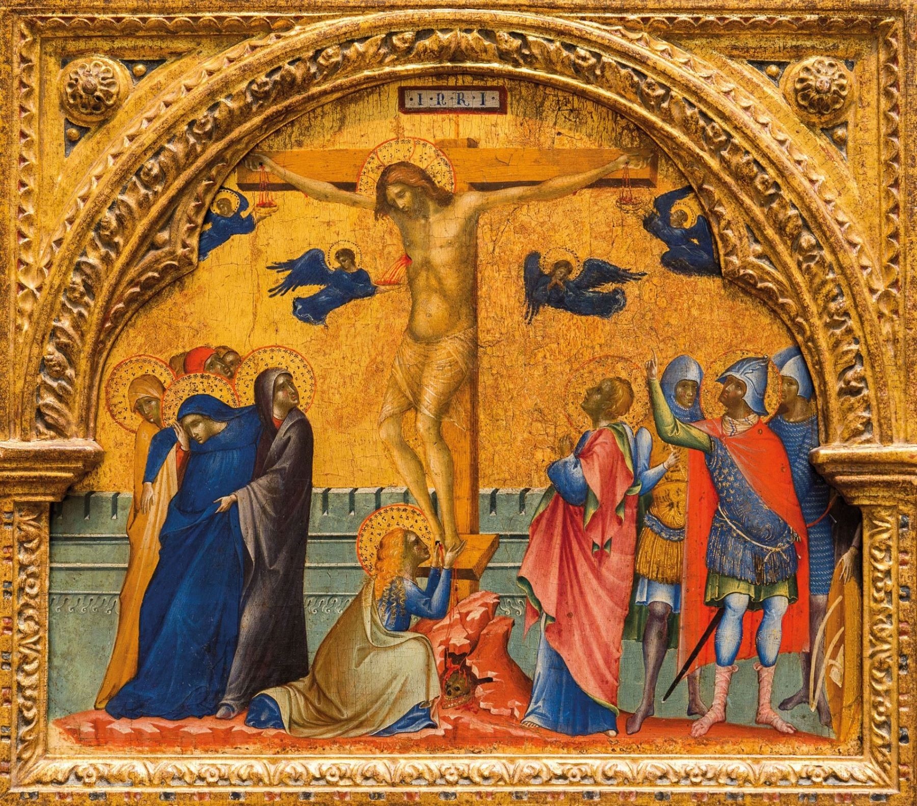 “The Crucifixion”, painted in around 1340 by Paolo Veneziano