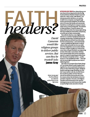 Page from James Gray's article on the Big Society, September/October 2011