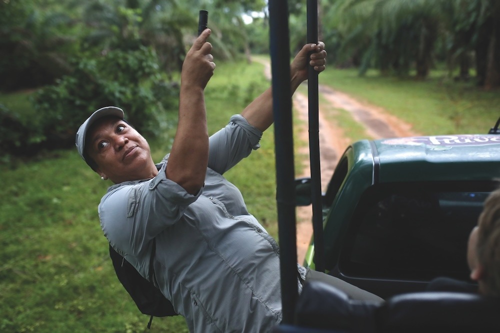 The guides at Piuval guesthouse take visitors out on daily jaguar-watching safaris. Credit: Apolline Guillerot-Malick The guides at Piuval guesthouse take visitors out on daily jaguar-watching safaris
