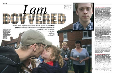 Owen Jones' pages in New Humanist, September/October 2011