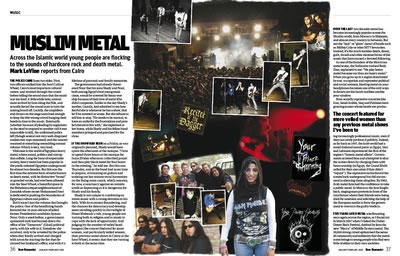 Mark LeVine's spread from New Humanist, Jan/Feb 2009