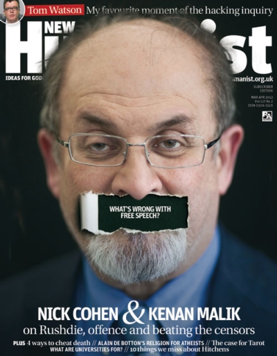 New Humanist cover March/April 2012 New Humanist cover March/April 2012