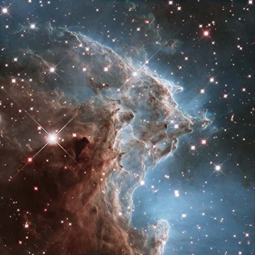 The Monkey Head Nebula, a churning region of star birth 6,400 light years away (NASA, ESA and the Hubble Heritage Team) Monkey Head Nebula