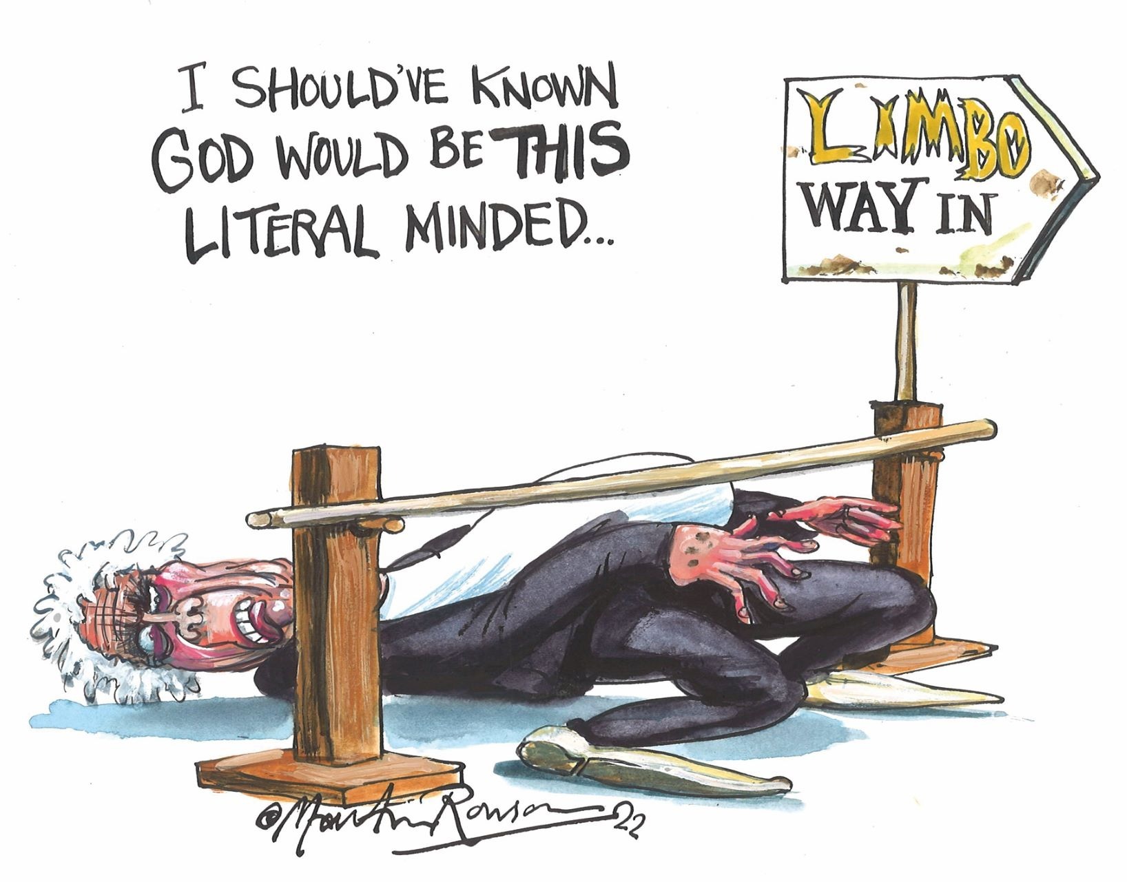 Laurie Taylor cartoon by Martin Rowson