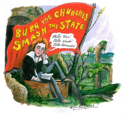 Percy Bysshe Shelley by Martin Rowson