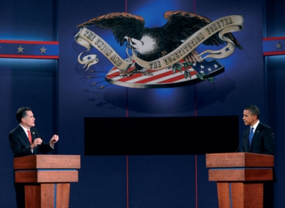 Barack Obama and Mitt Romney