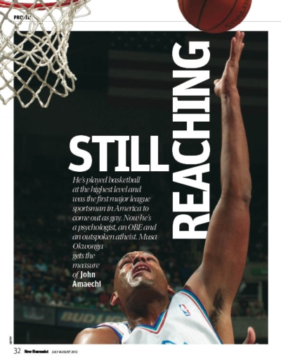 Page from Musa Okwonga's interview with John Amaechi