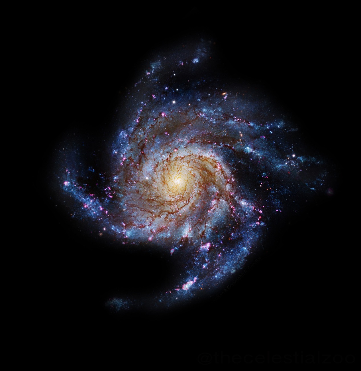 The pinwheel galaxy, 21 million light years from Earth The pinwheel galaxy, 21 million light years from Earth