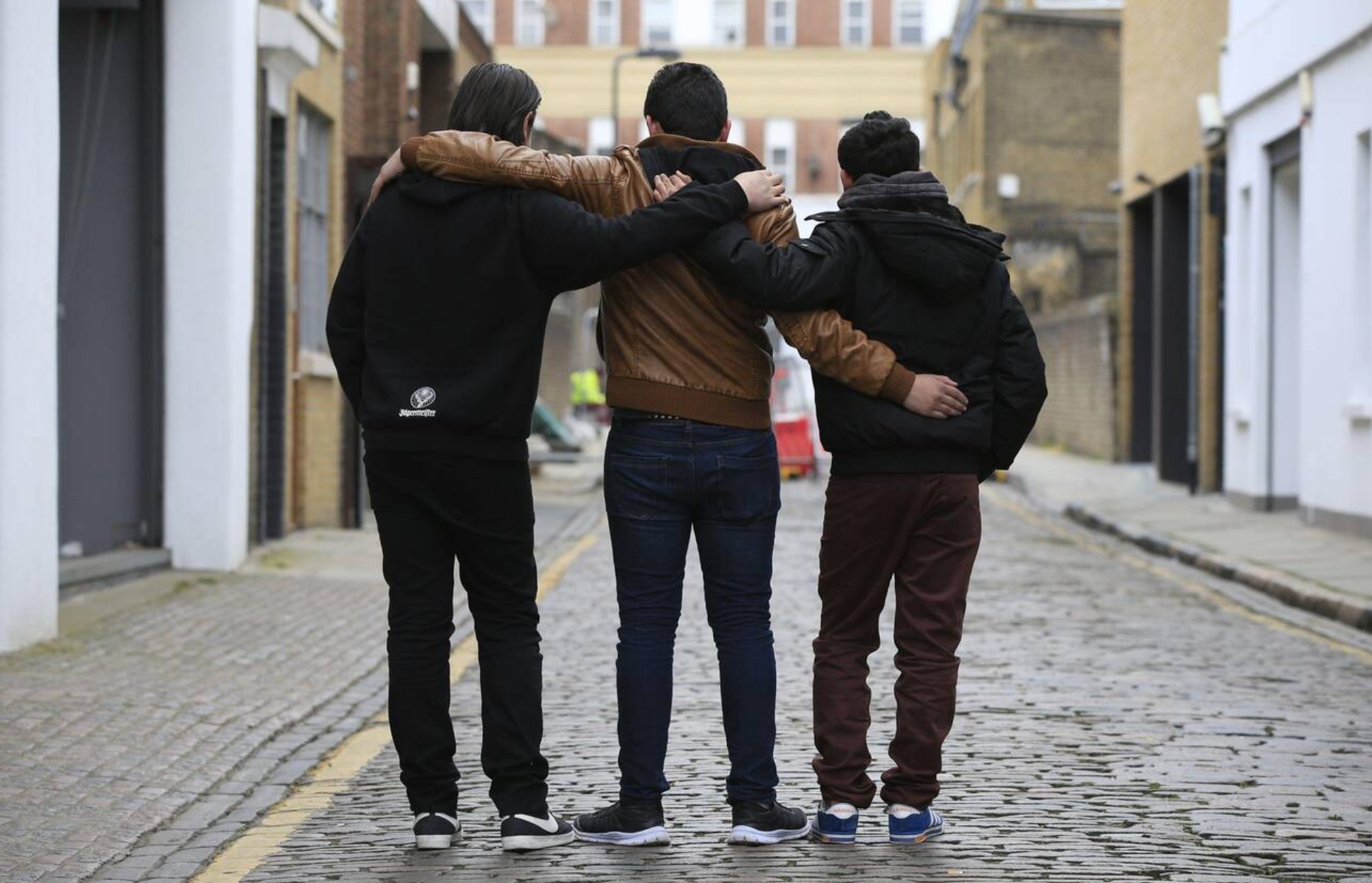 Syrian refugees in London after they arrived from Calais via the “Safe Passage” legal route (Alamy Stock Photo) asylum seekers