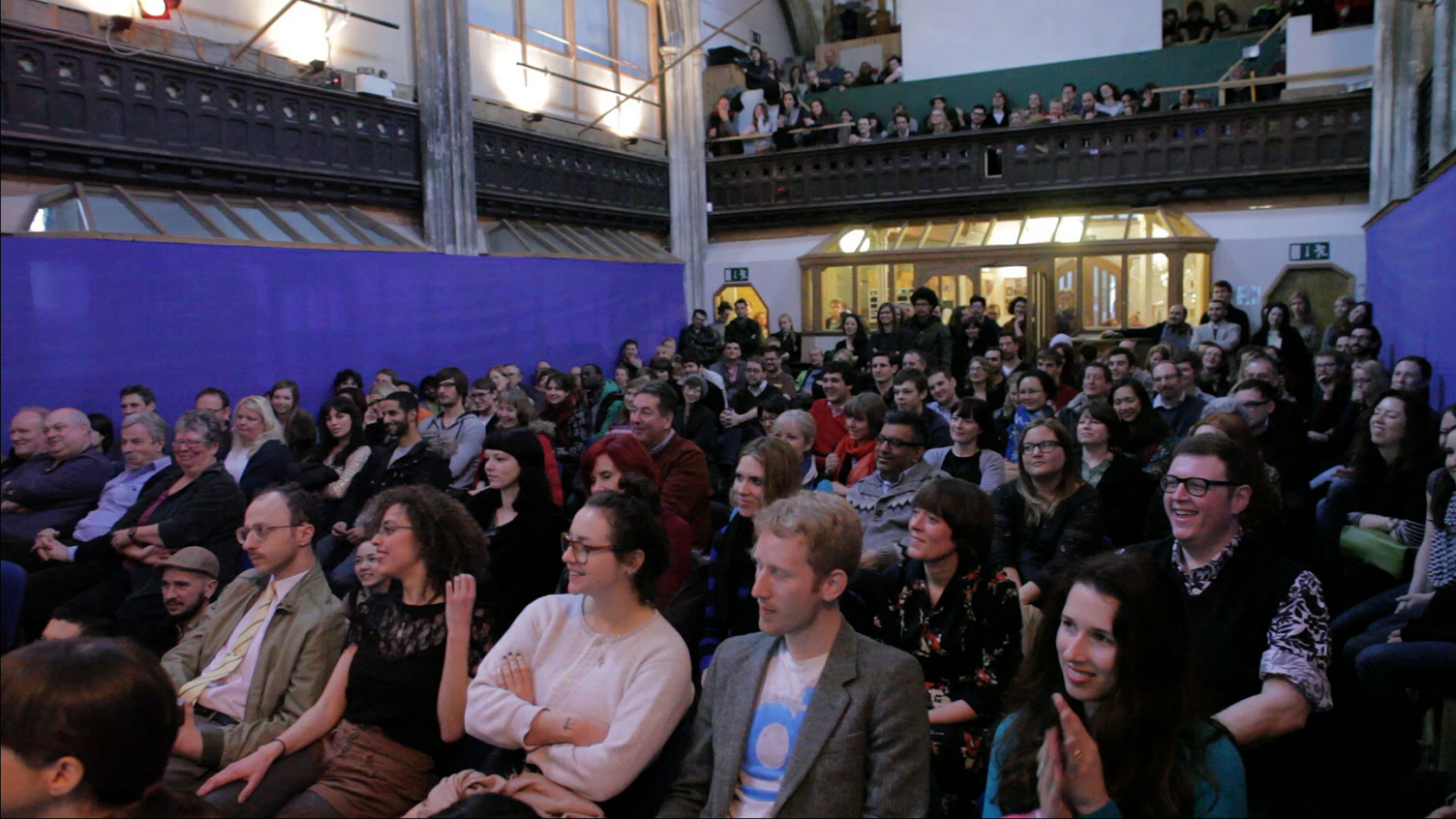 The Sunday Assembly takes place in a former church in Hackney Sunday Assembly