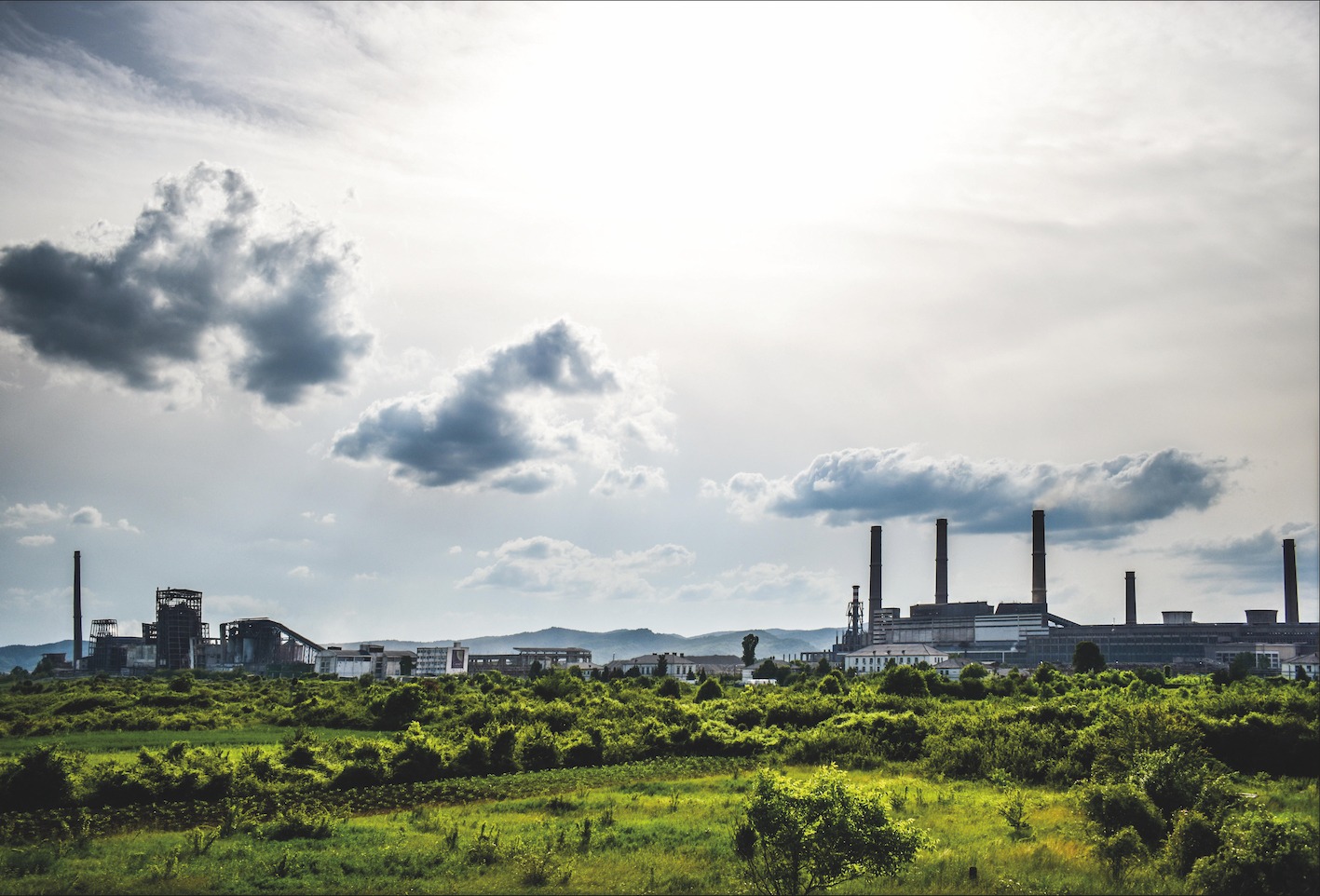 A coal power station A coal power station