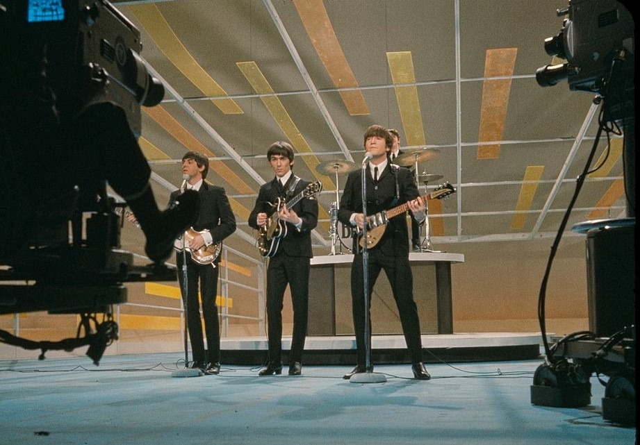 The Beatles perform on The Ed Sullivan Show The Beatles performing on The Ed Sullivan Show