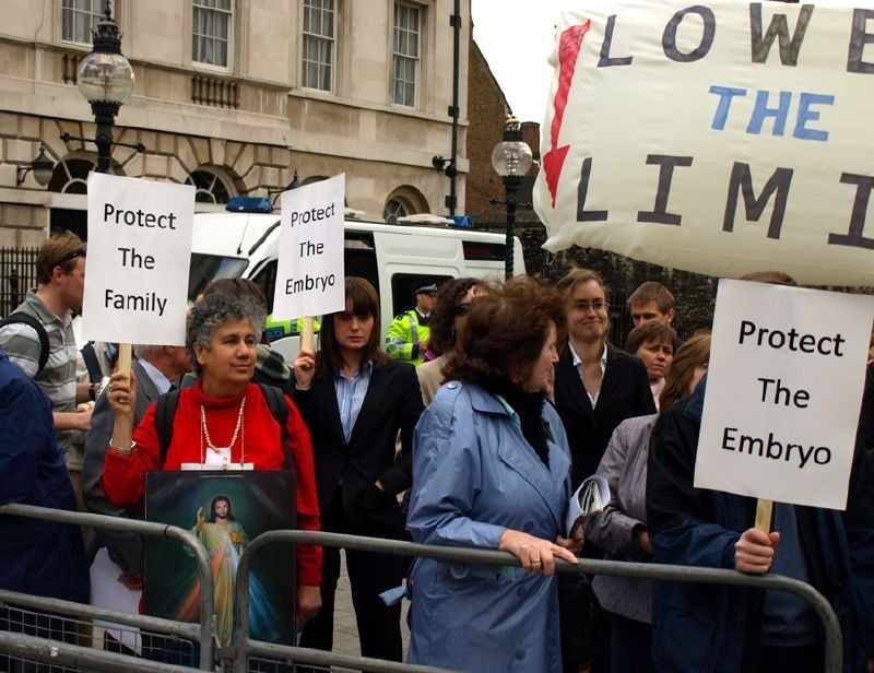 Pro-life demonstration in Parliament Square, 2008 Pro-life demonstration in Parliament Square, 2008