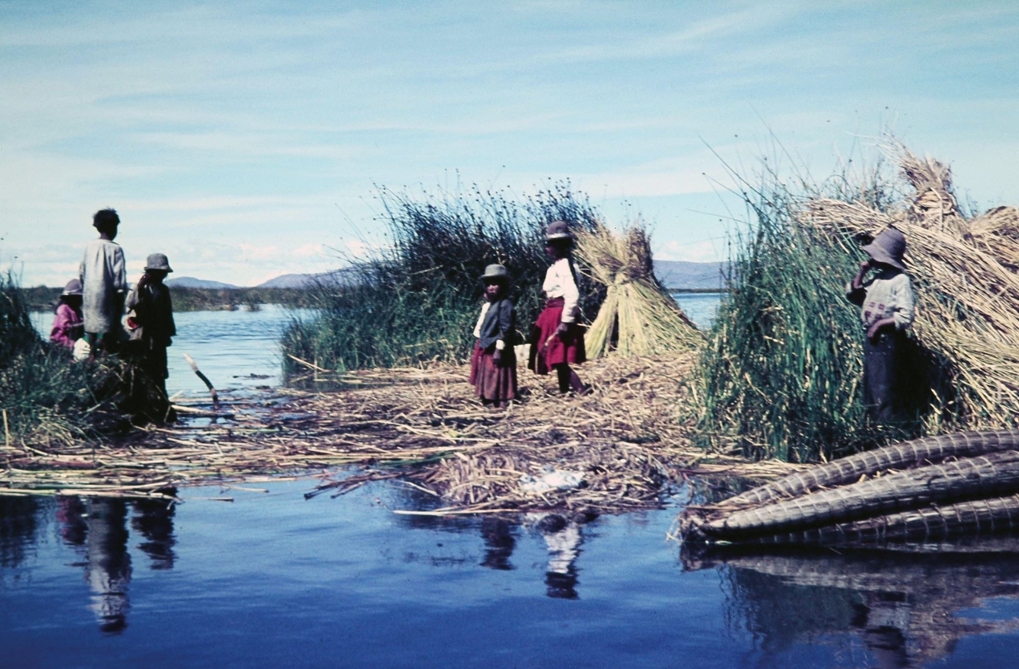 The Uros Islands in the 1960s. Credit: Alamy The Uros islands in the 1960s