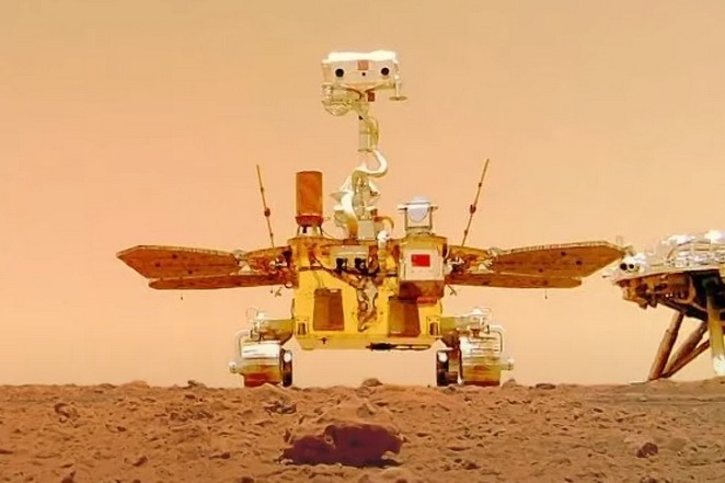 China's Zhurong rover on Mars, 11 June 2021 China's Zhurong rover on Mars