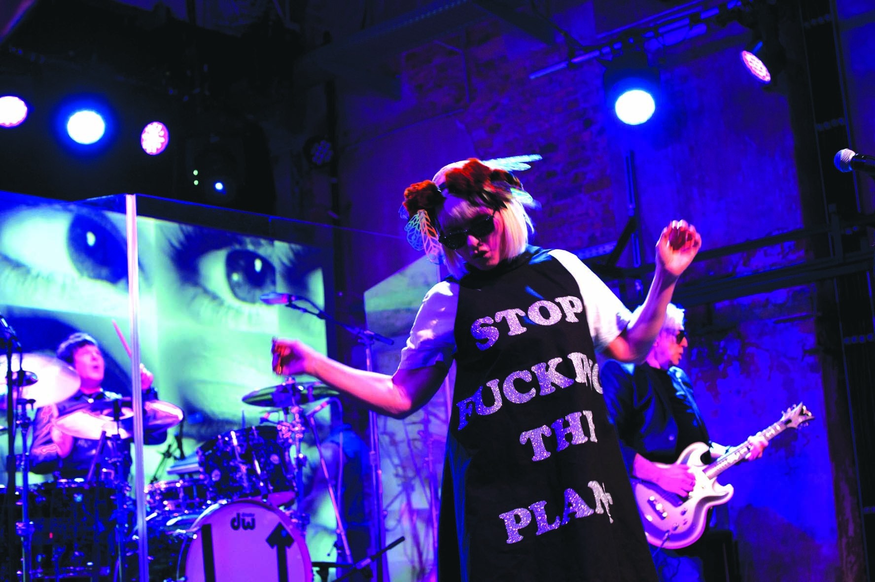 Debbie Harry performing at Brixton Academy in 2017, at the age of 72