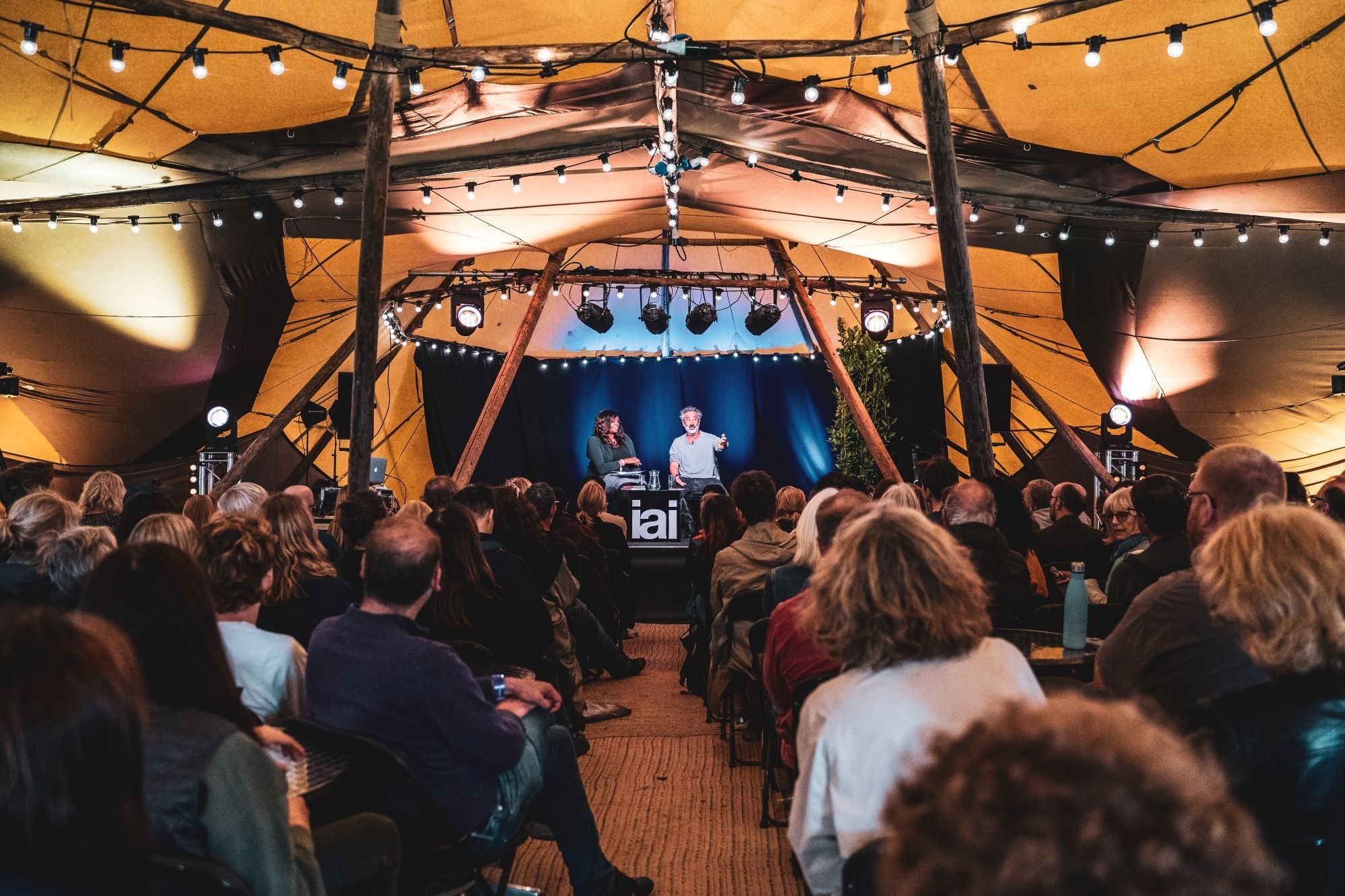 Speakers on stage at How The Light Gets In, London 2023