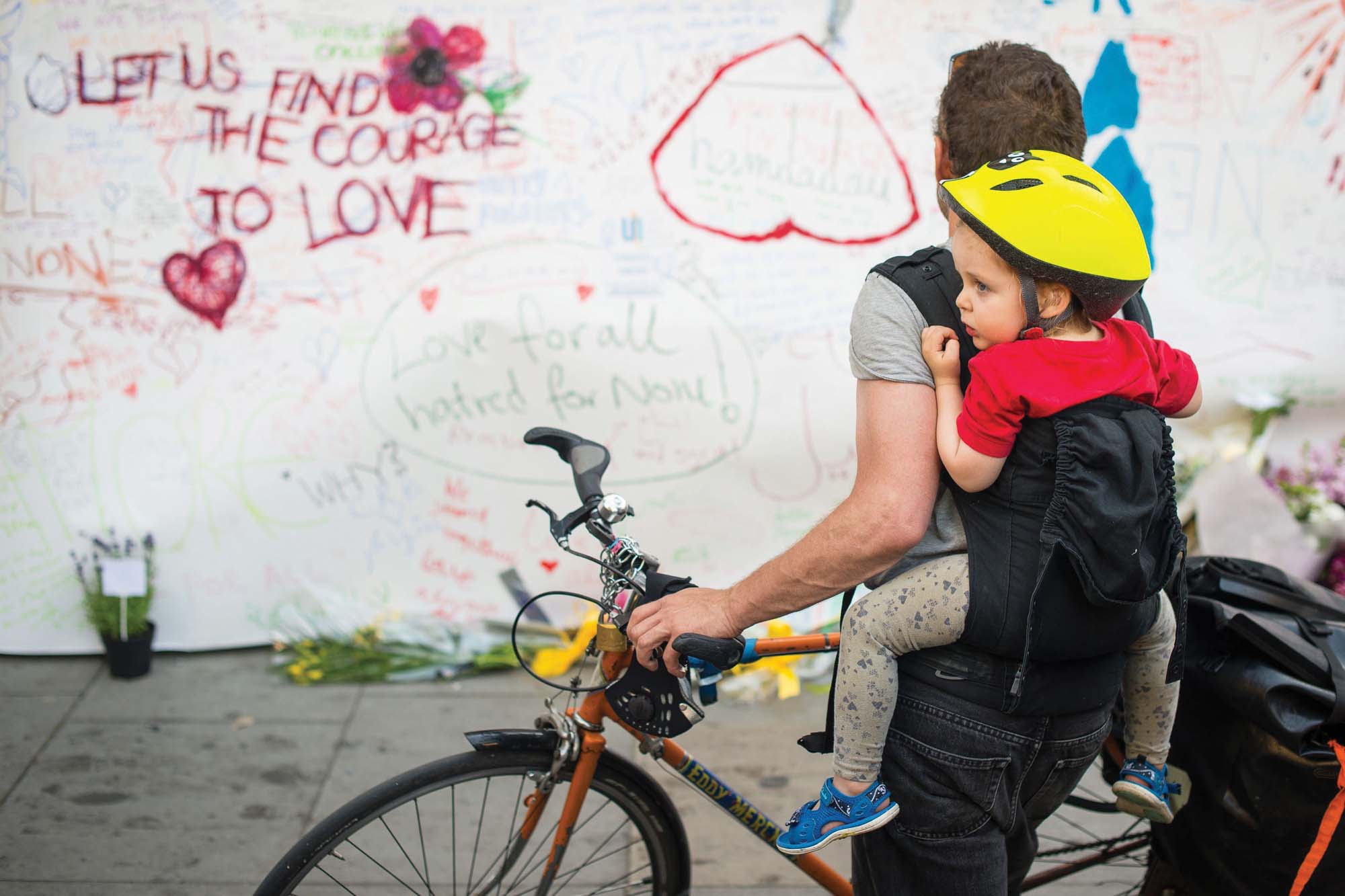 Tributes at the scene of the attack near Finsbury Park mosque in north London, June 2017 Finsbury Park