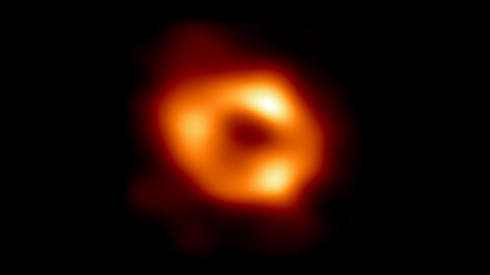 The first image of Sagittarius A*. Credit: EHT Collaboration The first image of the black hole at the centre of the Milky Way, captured by the Event Horizon Telescope