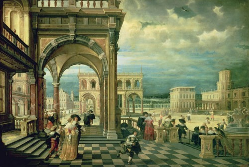 “Italian Palace” (1623), by the Dutch Renaissance painter Hendrick van Steenwyck the Younger “Italian Palace” (1623), by the Dutch Renaissance painter Hendrick van Steenwyck the Younger