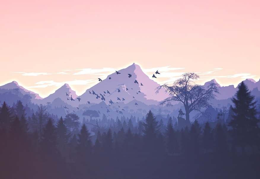 Mountains illustration
