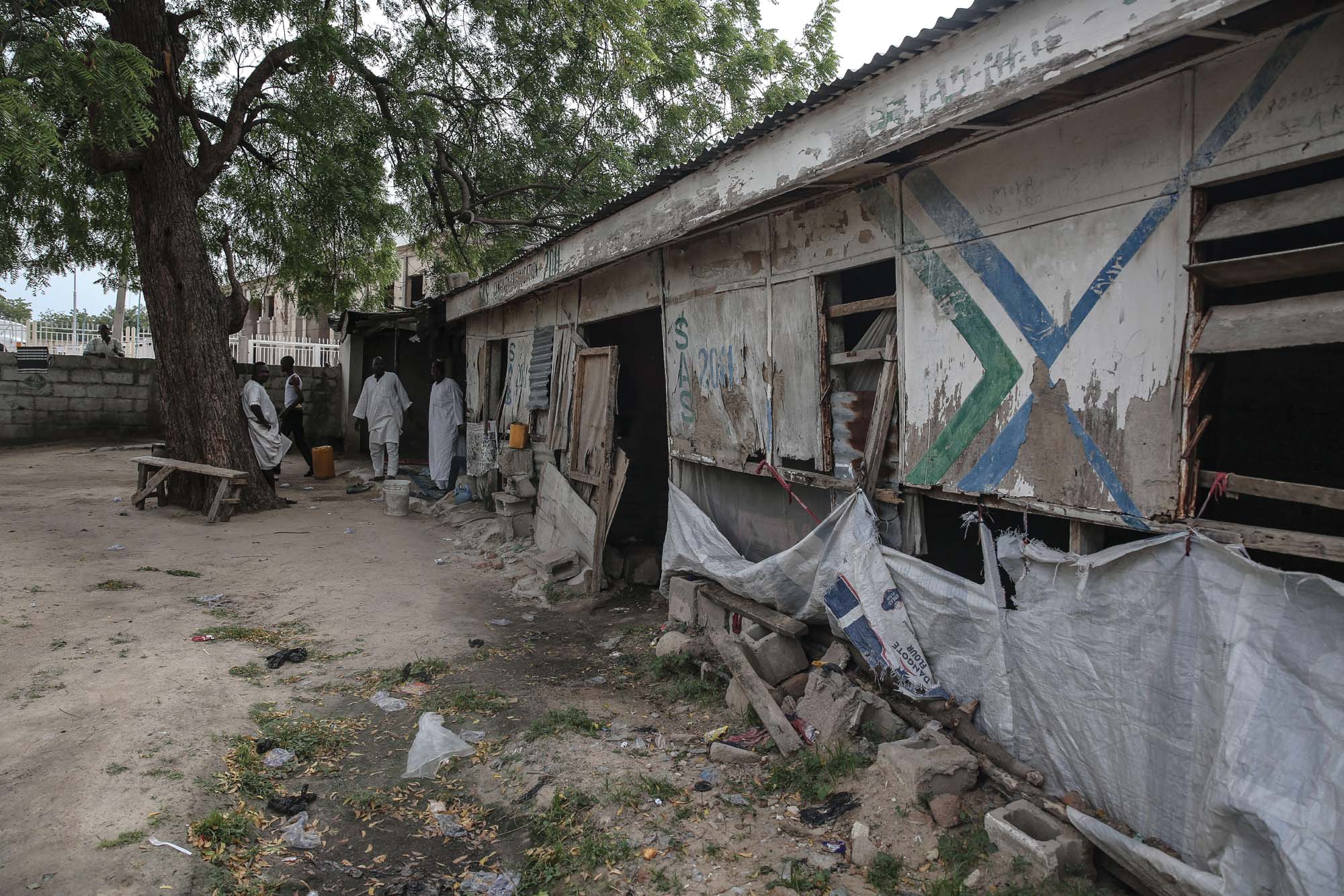 The headquarters of one part of the CJTF vigilante group, who have been fighting Boko Haram The headquarters of one part of the CJTF vigilante group, who have been fighting Boko Haram