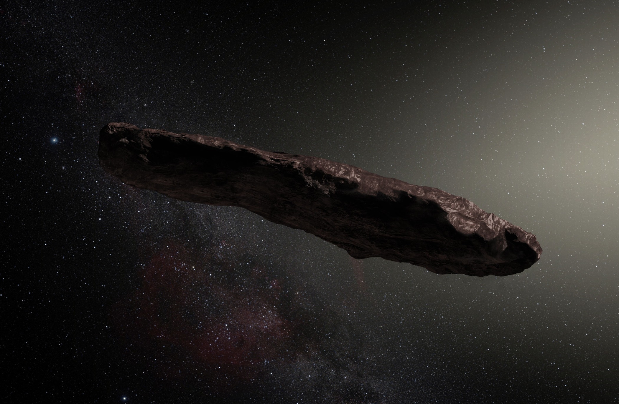 Artist's impression of ʻOumuamua