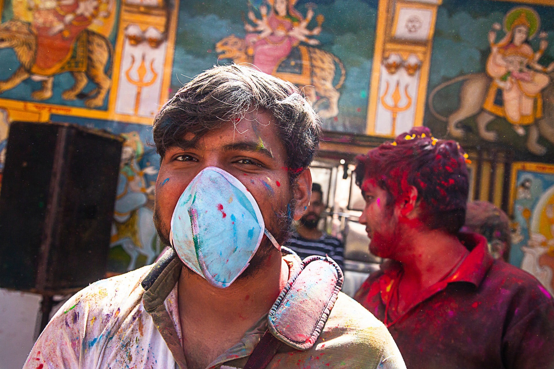 Holi celebrations went ahead in early March. Holi celebrations went ahead in early March.