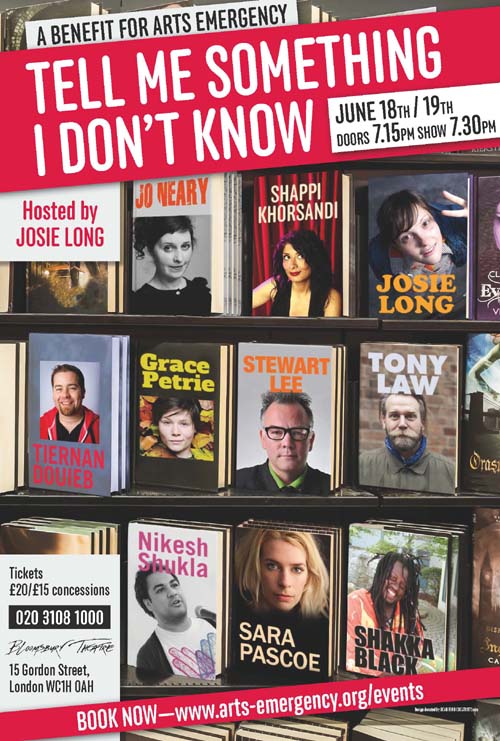 'Tell me something I don't know' poster