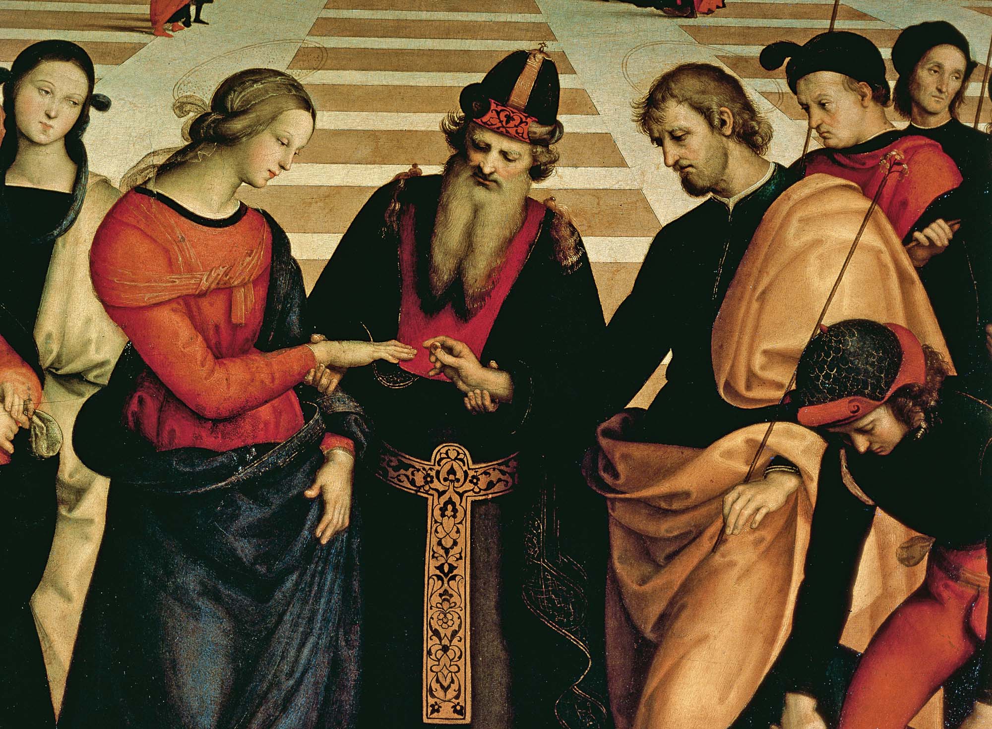Raphael’s “The Marriage of the Virgin” (1504) rings