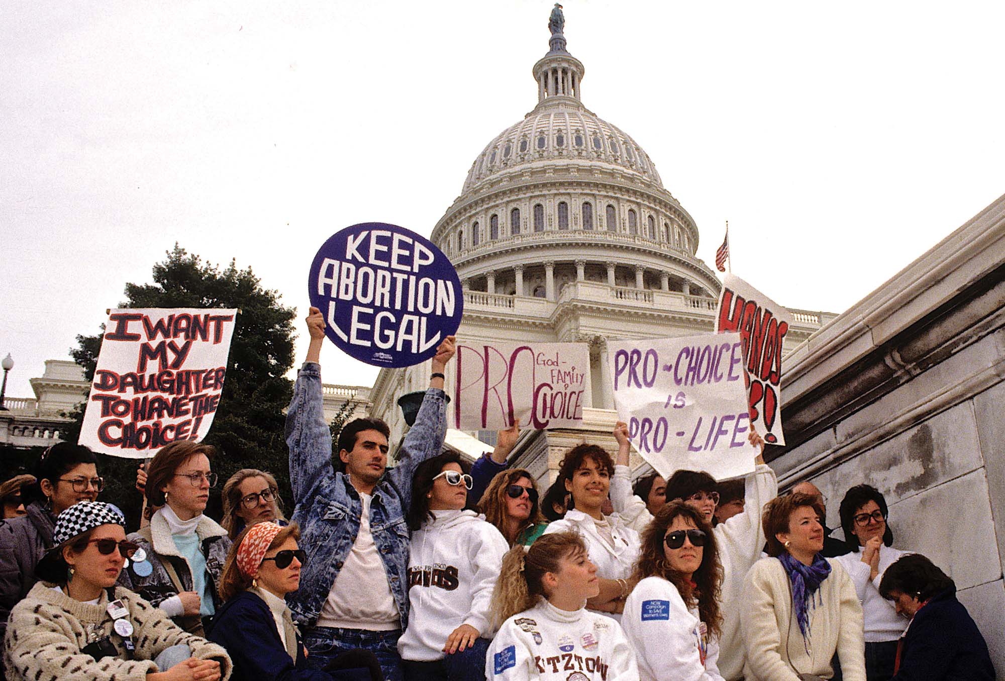 April 1989, when more than 300,000 pro-choice demonstrators marched in Washington, DC